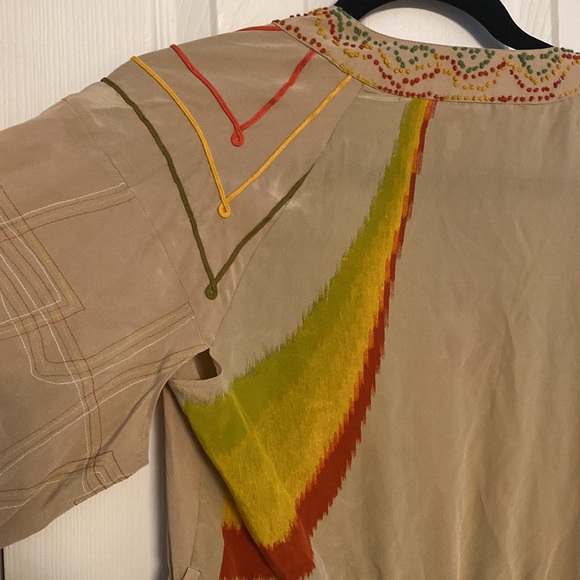 Extremely RARE Sample Sale Rasta Rainbow L.A.M.B. Silk Dress - Picture 9 of 13